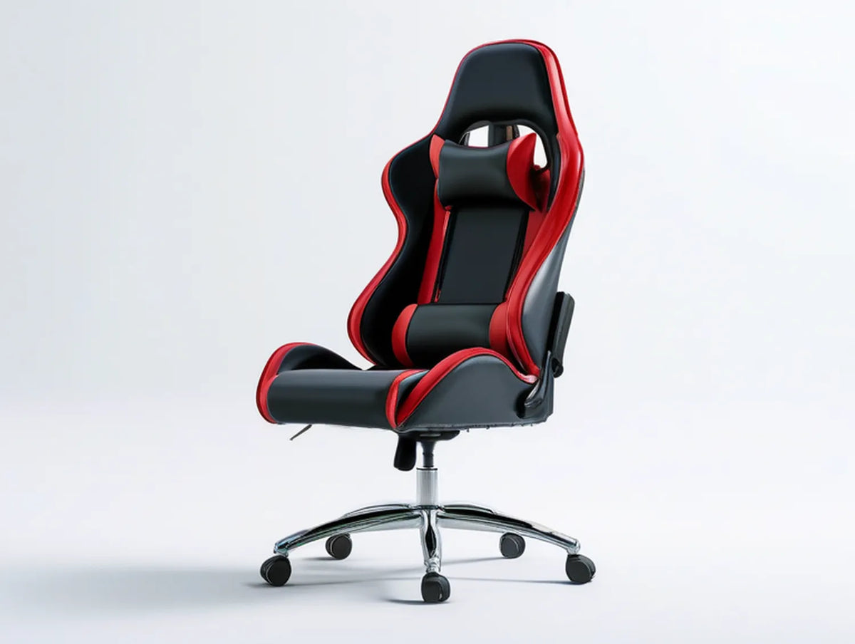 High-Back Racing Style Gaming Chair, Black/Red, 68 x 68 x 112-122 cm